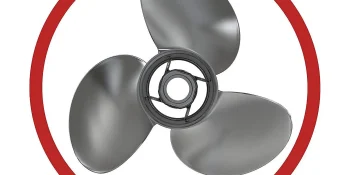 Mercury Black Max 812951A02 3-Blade High Thrust Aluminum Propeller, 8.4″ Diameter x 6″ Pitch, Right-Hand Rotation