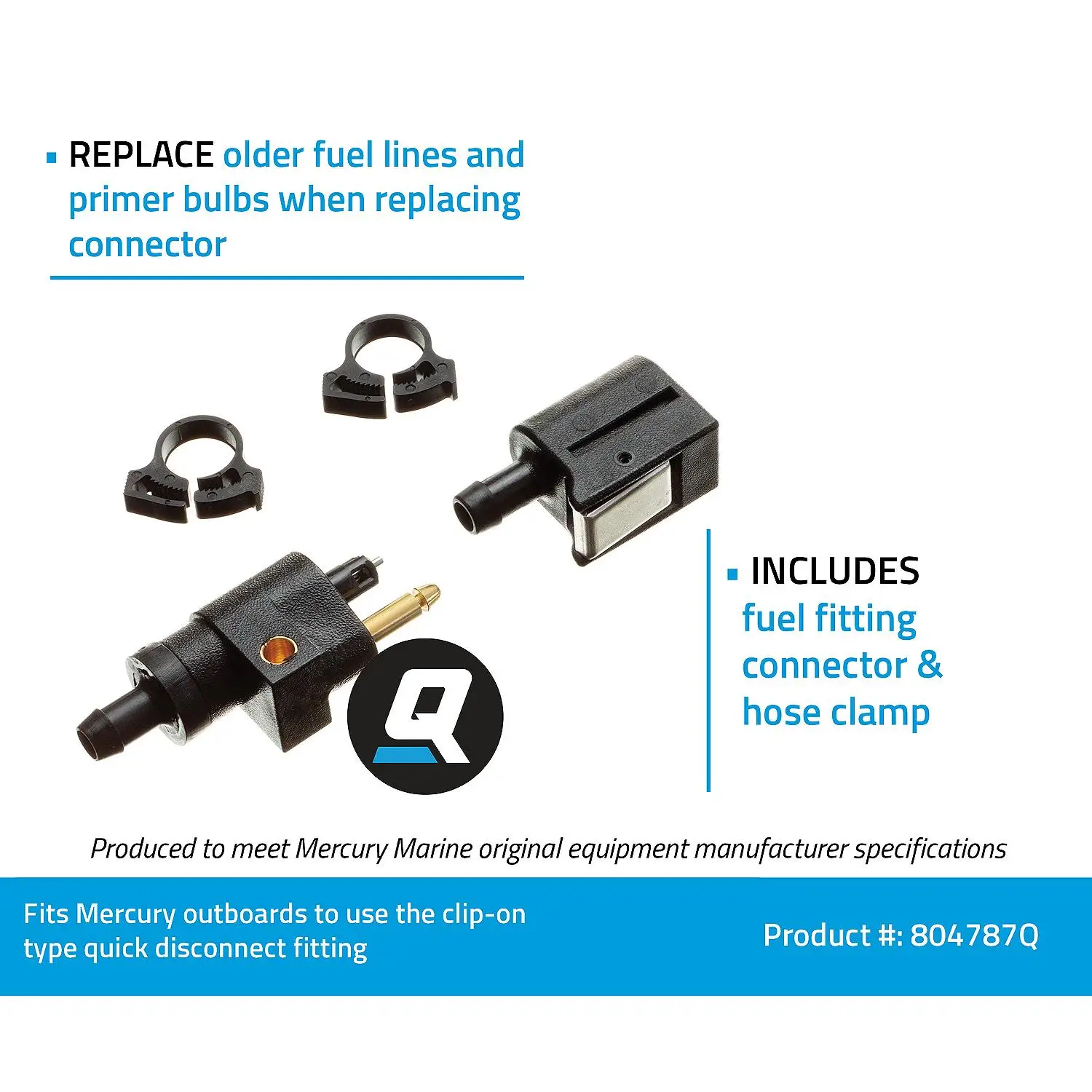 Quicksilver 804787Q Quick Disconnect Fuel Line Connector Kit - Image 5