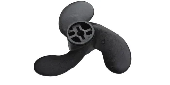 Mercury Black Max 815083A01 3-Blade Plastic Propeller, 7.375″ Diameter x 6″ Pitch, Right-Hand Rotation