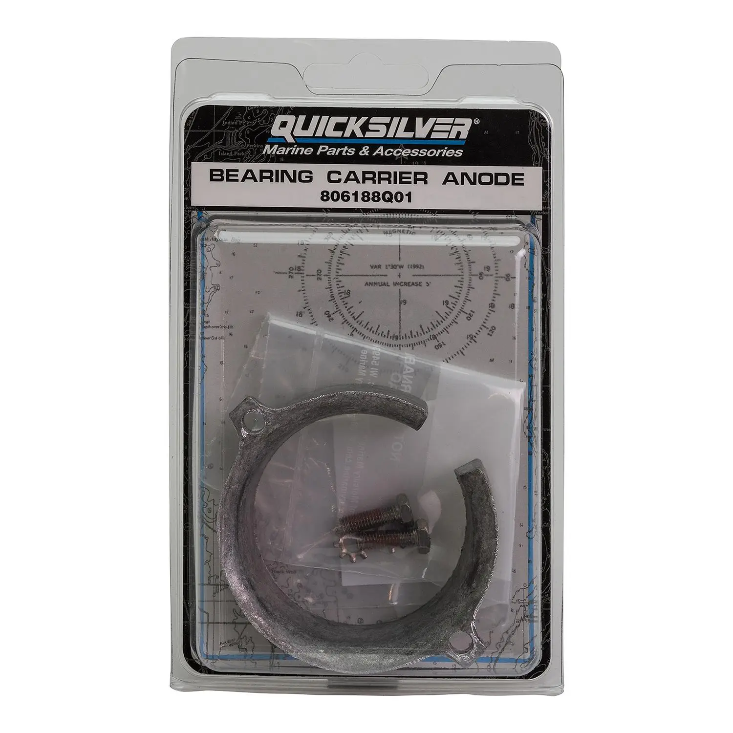 Quicksilver 806188Q01 Aluminum Anode for MerCruiser Bravo I Bearing Carrier - Image 2