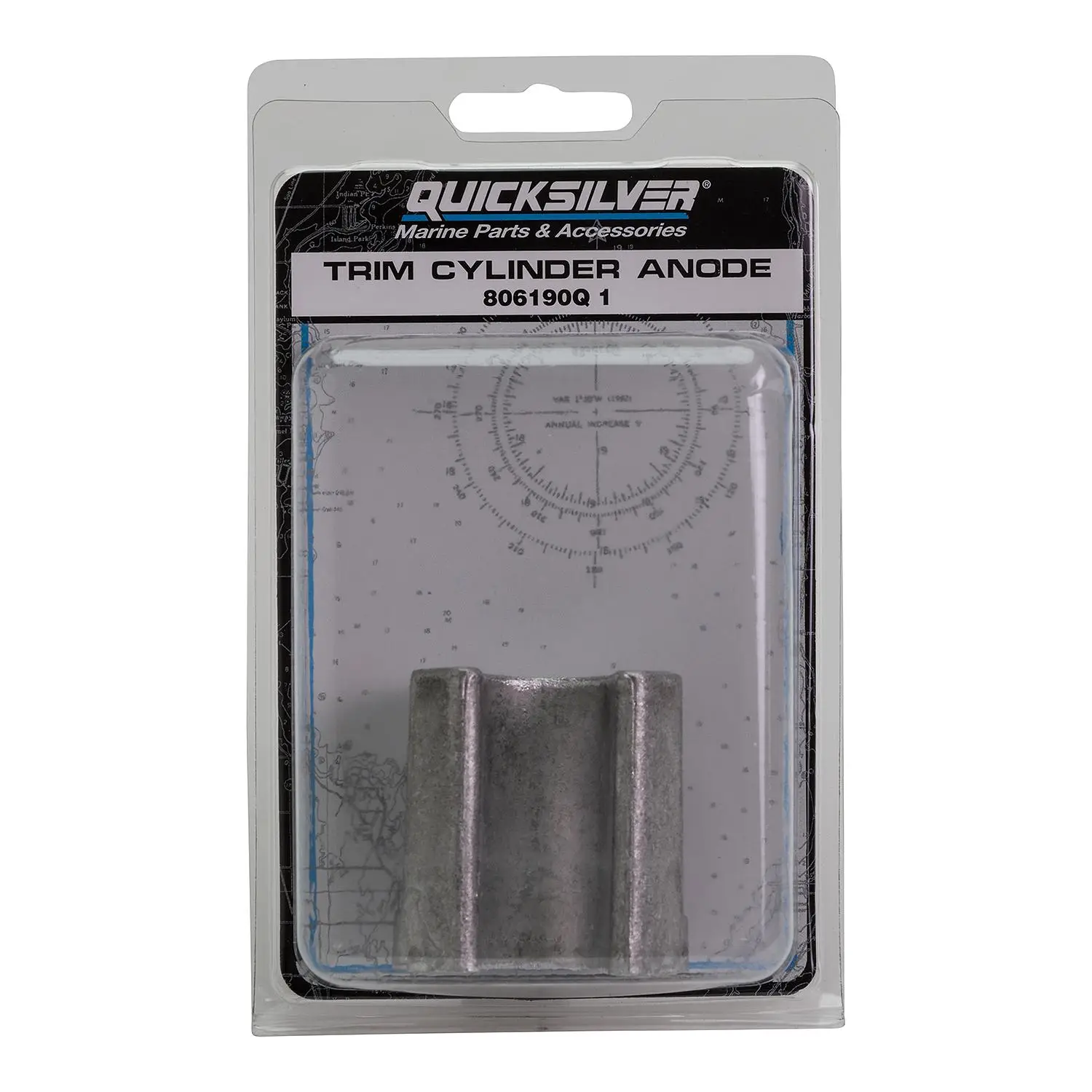 Quicksilver 806190Q1 Aluminum Anode for Bravo Drive Trim Cylinder for Bravo, Blackhawk and Vazer Drives