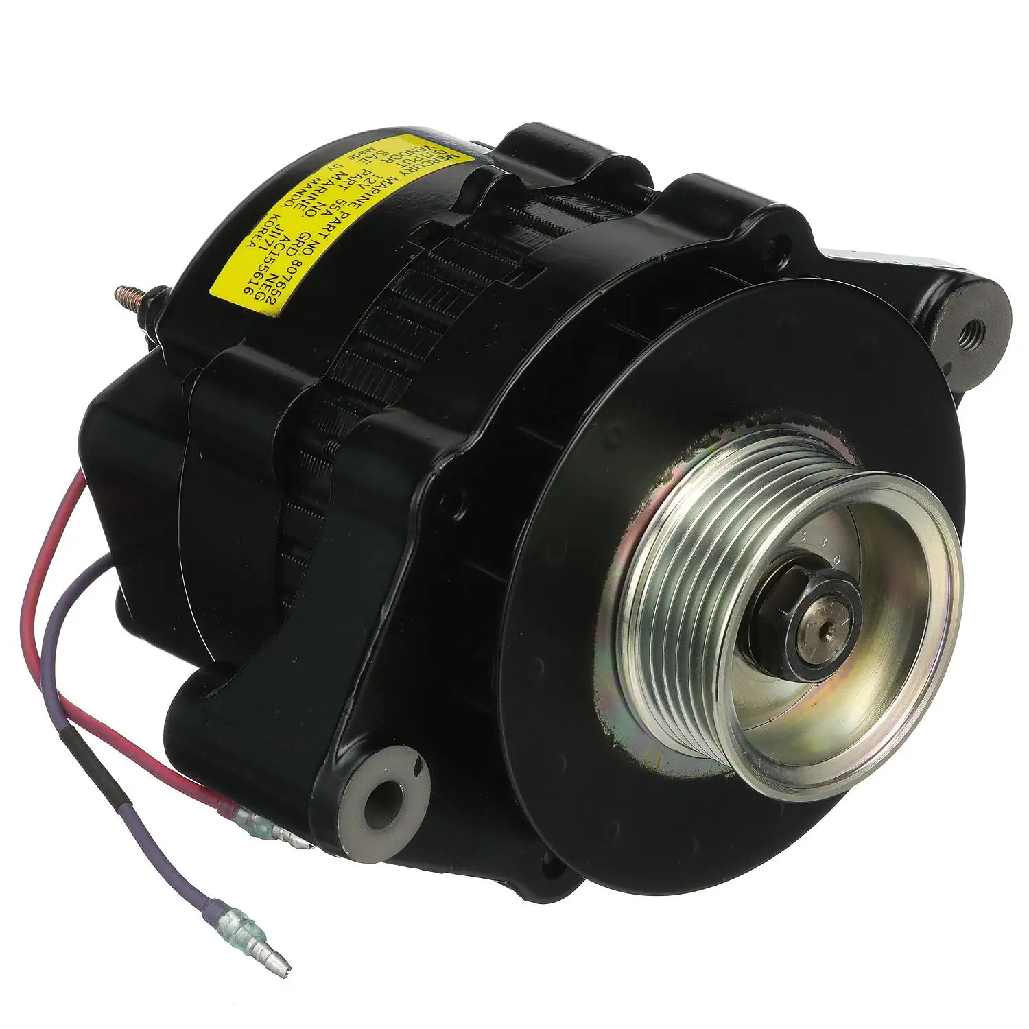 Quicksilver 807652T 55 Amp Alternator, Mando, Serpentine Belt for V6 and V8 MerCruiser Sterndrives or Inboard Engines Made by General Motors (1996-1999) - Image 2