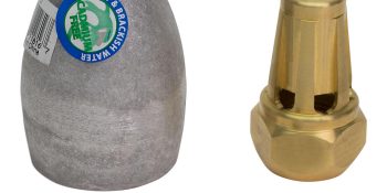 Quicksilver 809666A02 Aluminum Anode Kit for Prop Nut on Bravo III Drives