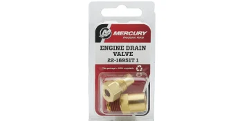 16951T1 Brass Drain Plug, MerCruiser Block & Exhaust Manifolds