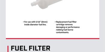 Mercury Inline Fuel Filter 816296K2 for Mercury and Mariner Outboards with 5/16-Inch Fuel Lines