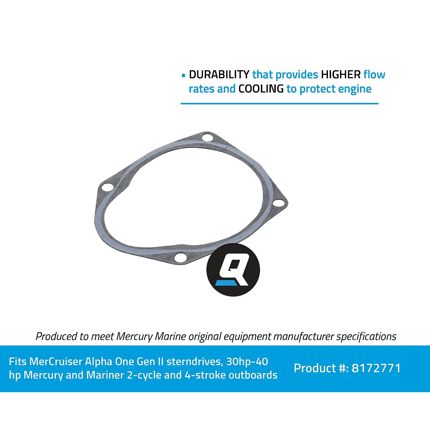 Quicksilver 8172771 Water Pump Gasket - Image 5
