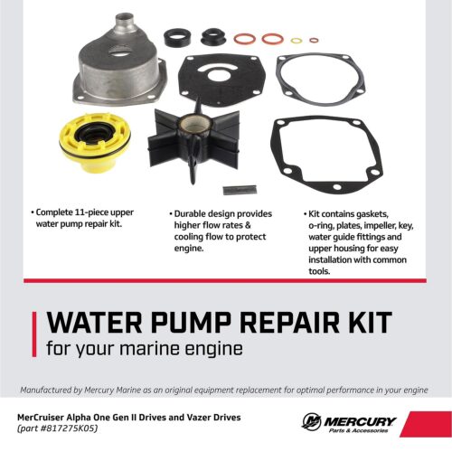 Mercury Upper Water Pump Repair Kit 817275K05 for MerCruiser Alpha One Gen II Drives