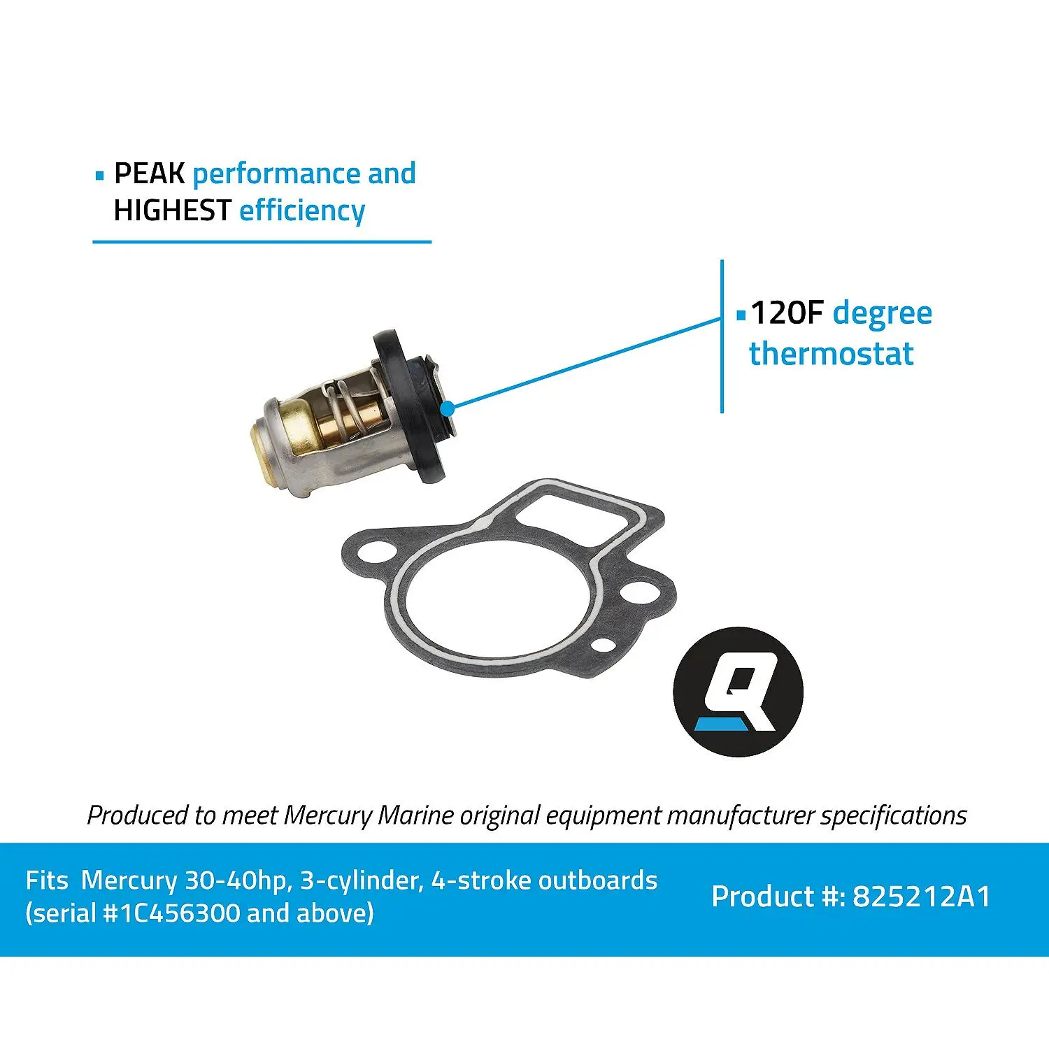 Quicksilver 825212A1 Replacement Thermostat Kit - Image 7