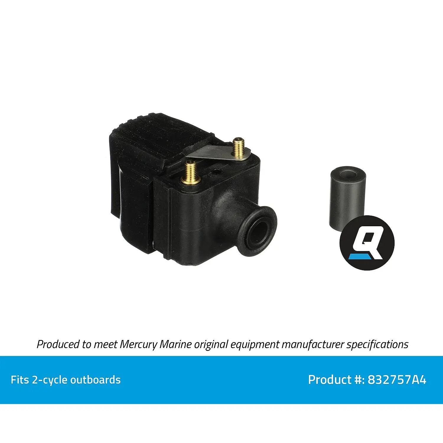 Quicksilver 832757A4 Ignition Coil for Select 2-Cycle Outboards - Image 4