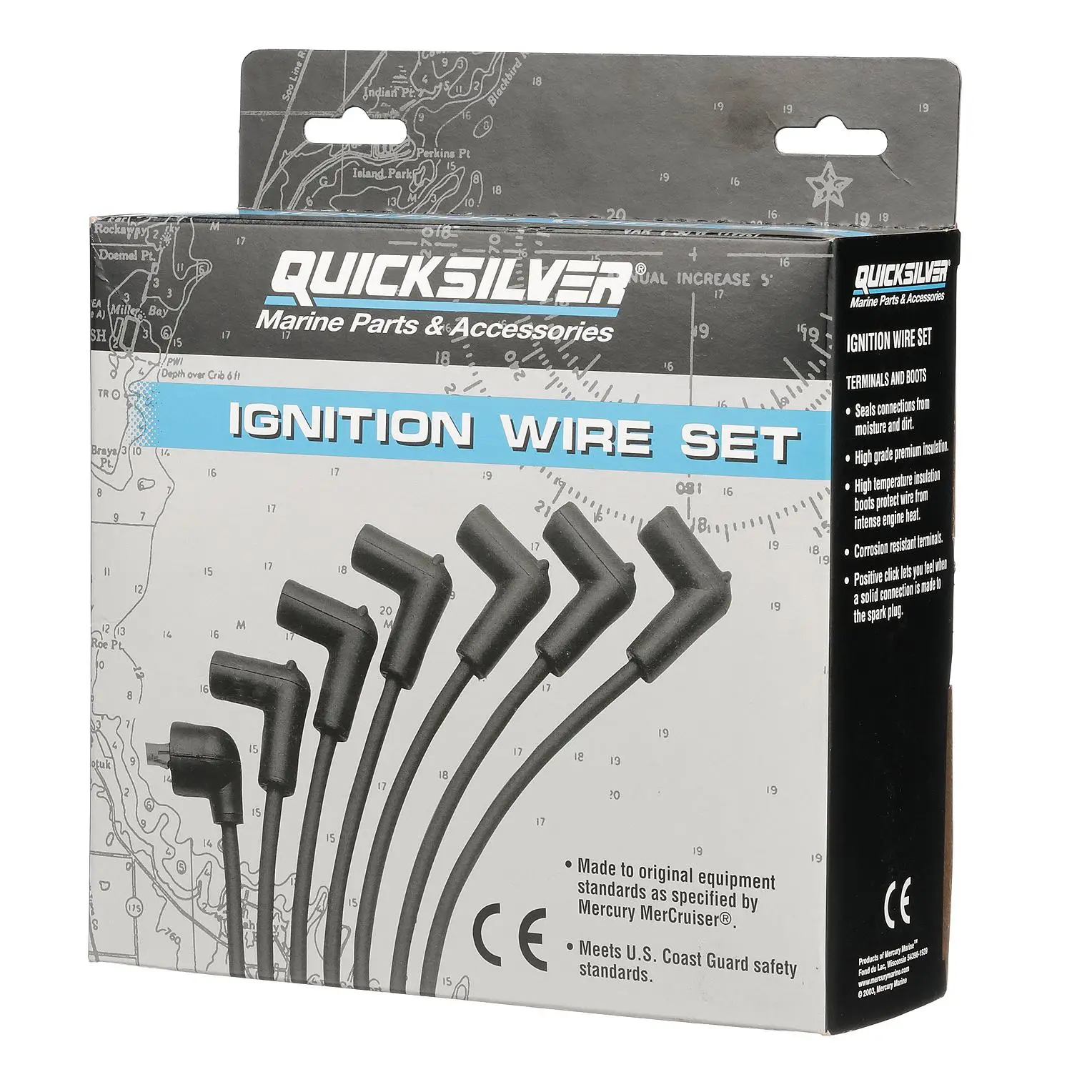 Quicksilver 847701Q26 Blue Wire Spark Plug Wire Kit - Image 2