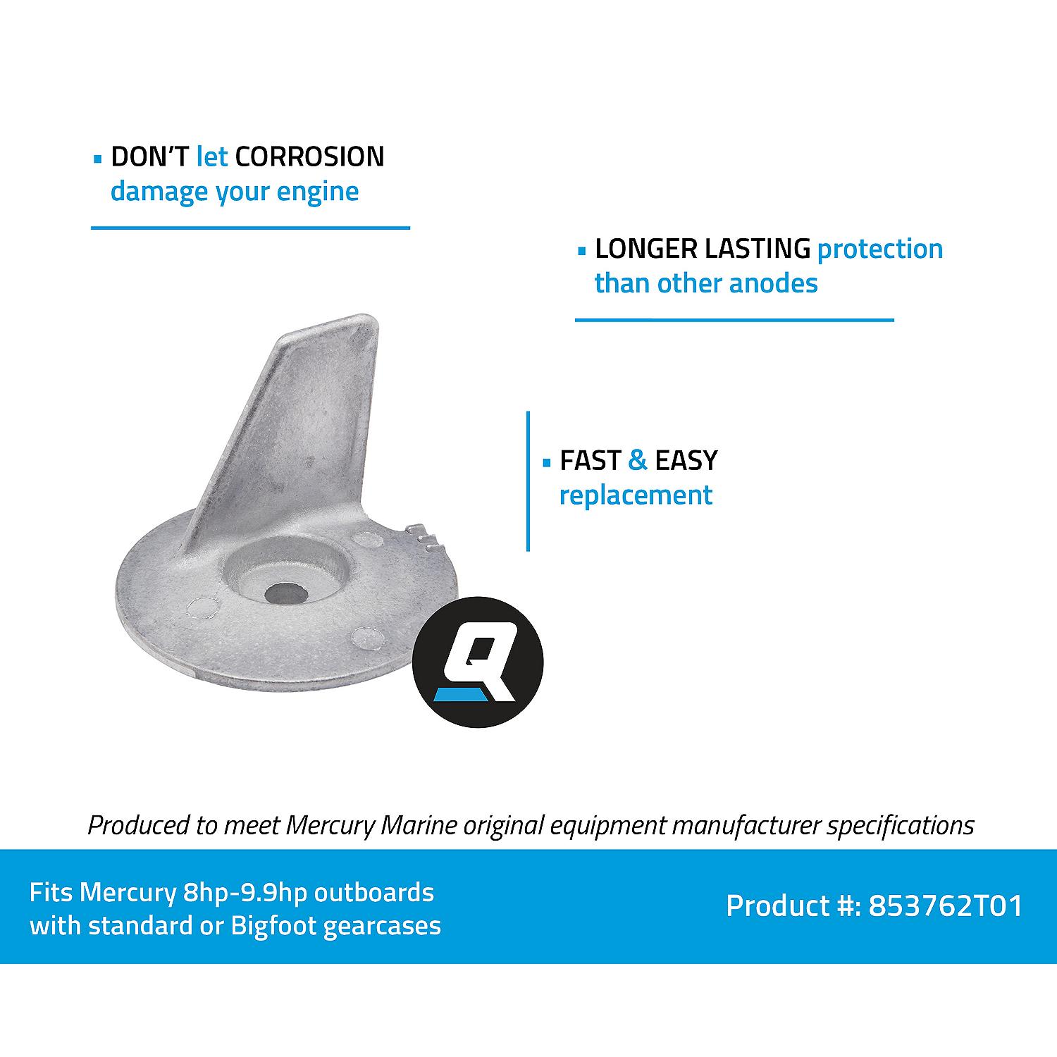 Quicksilver 853762T01 Trim Tab Anode - Image 4