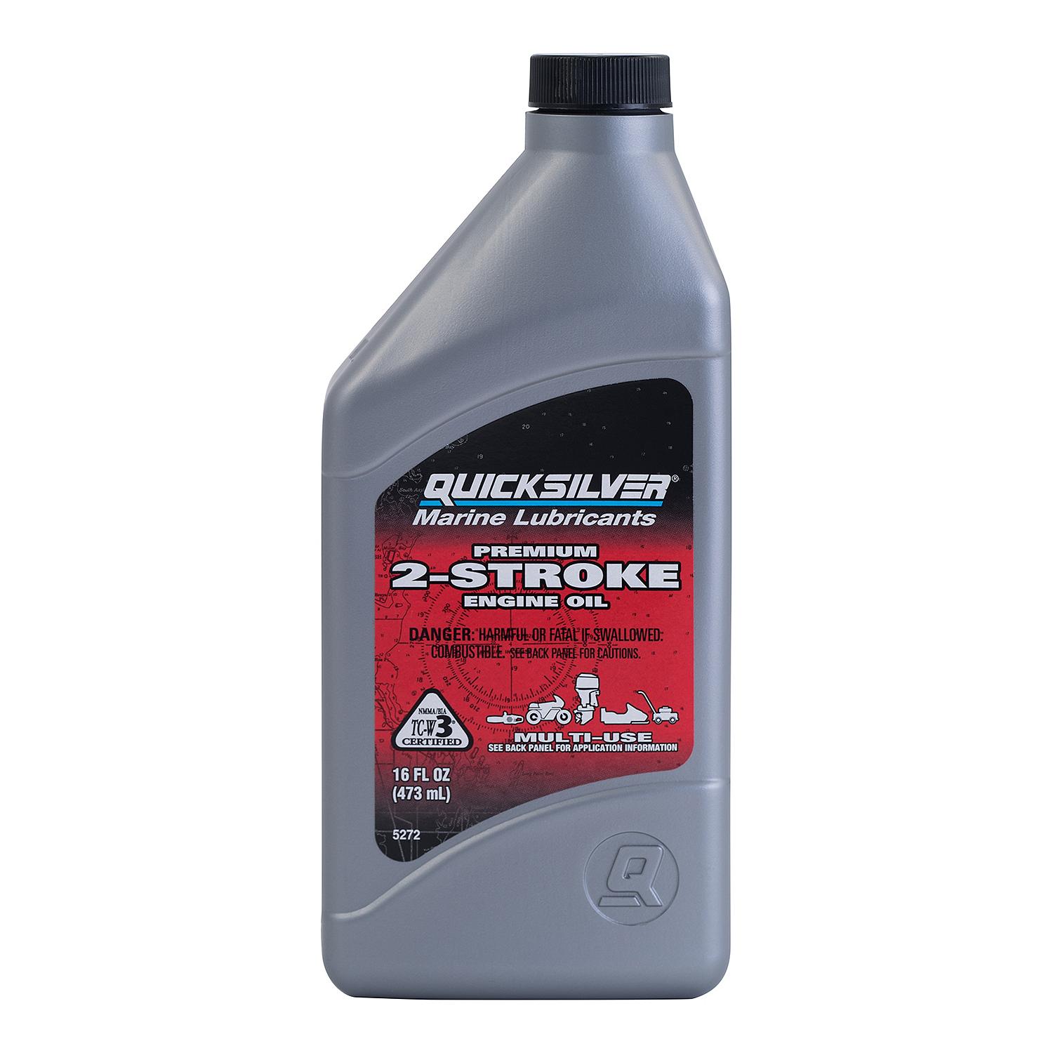 Quicksilver Premium 2-Stroke Engine Oil for Outboards, PWC, Snowmobiles and Motorcycles, 1 Pint - Image 4
