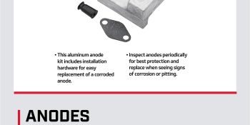 Mercury Aluminum Gimbal Housing Anode 821631T1 for MerCruiser Drives