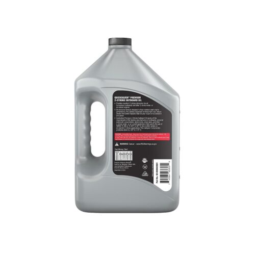 Quicksilver Premium 2-Stroke Engine Oil for Outboards, PWCs, Snowmobiles and Motorcycles, 1 Gallon