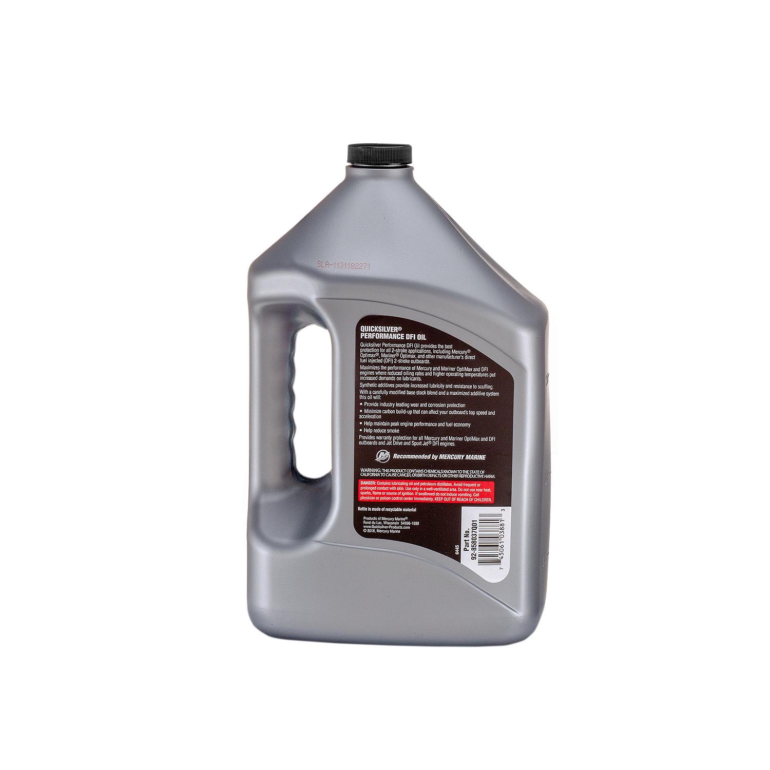 Quicksilver DFI 2-Stroke Marine Outboard Engine Oil, 1 Gallon - Image 2
