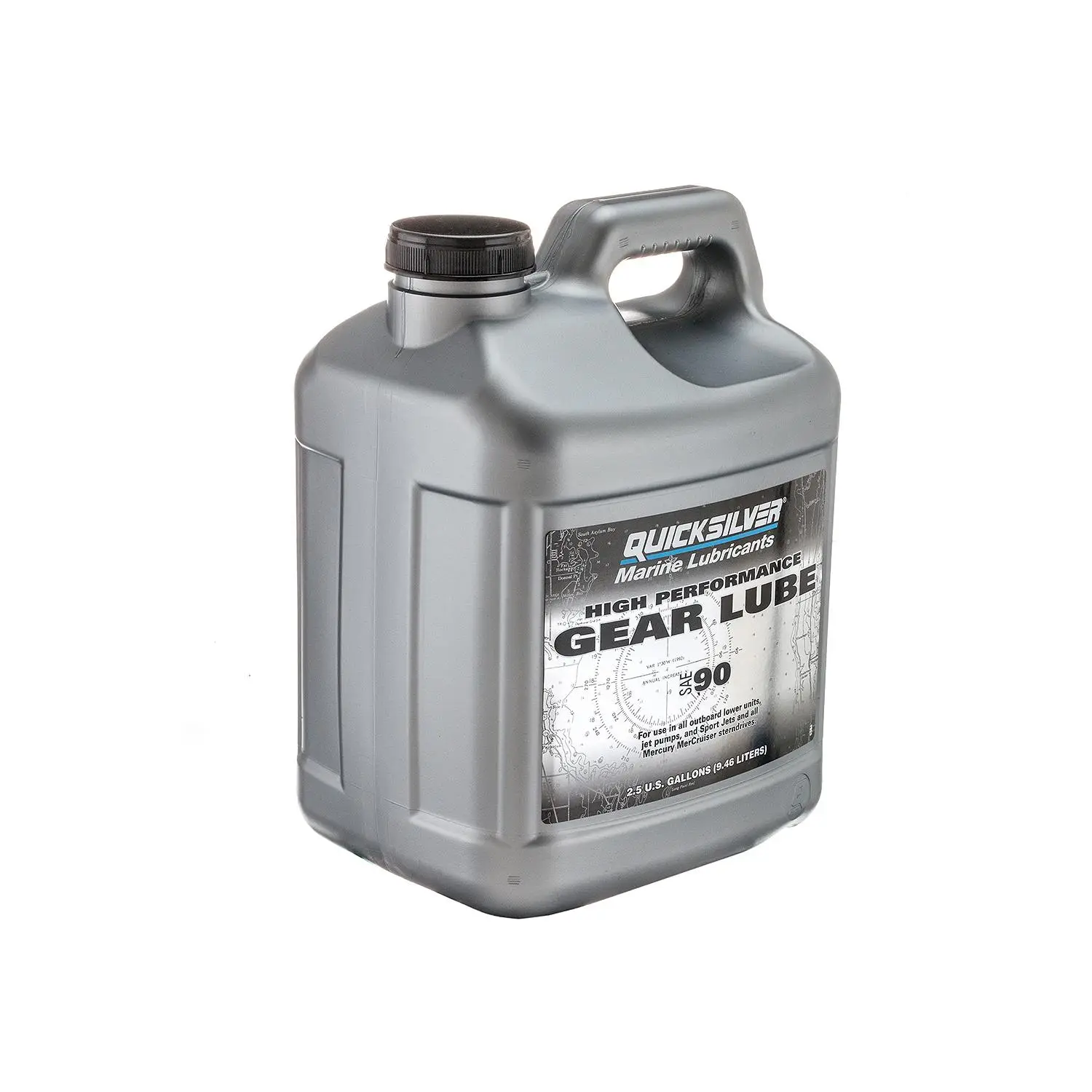 Quicksilver 858065Q01 SAE 90 High Performance Gear Lube, 2.5 Gallon