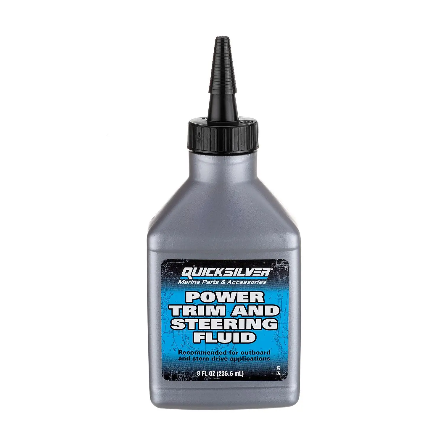Quicksilver 858074Q01 Power Trim and Steering Fluid, 8 Oz. Bottle