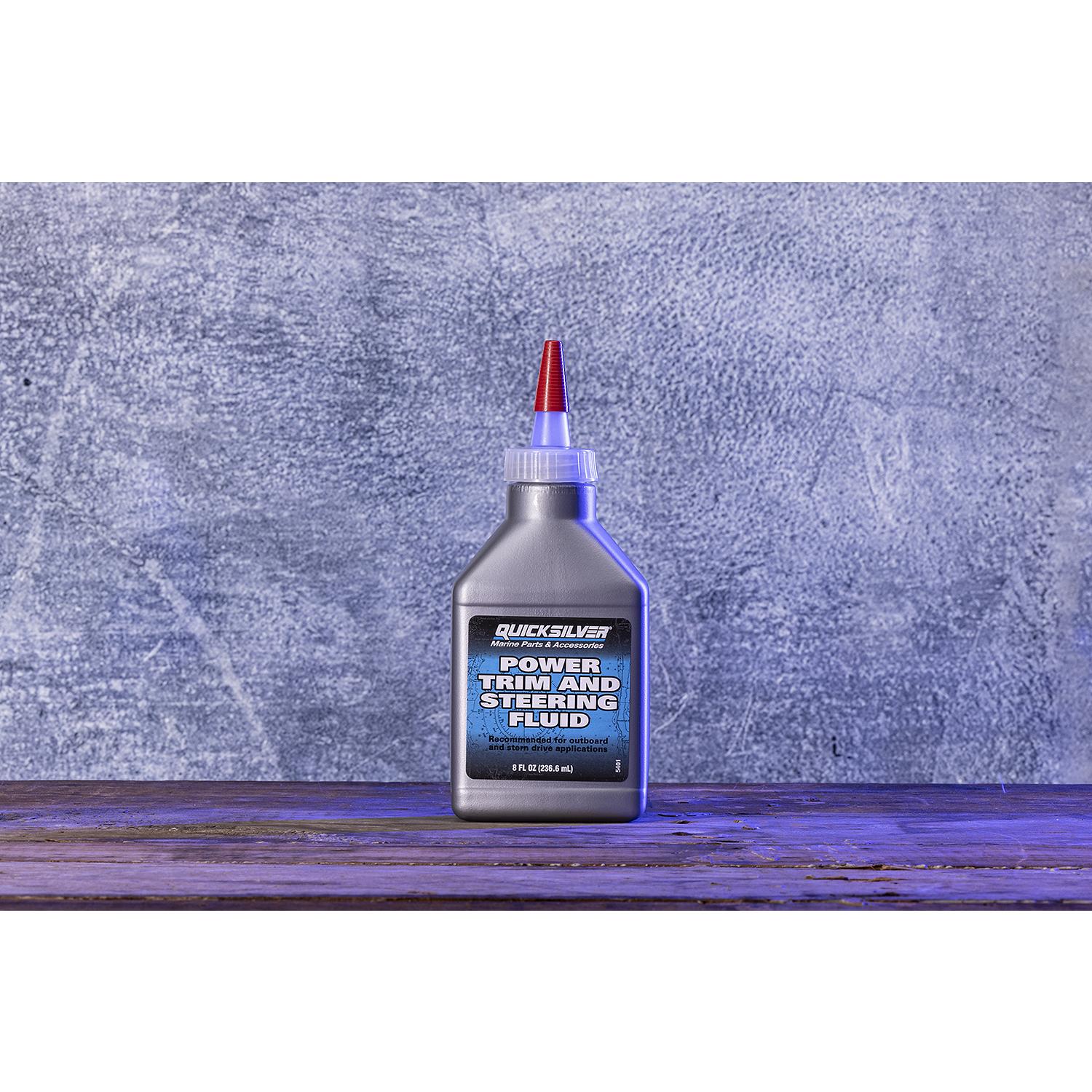 Quicksilver 858074Q01 Power Trim and Steering Fluid, 8 Oz. Bottle - Image 6