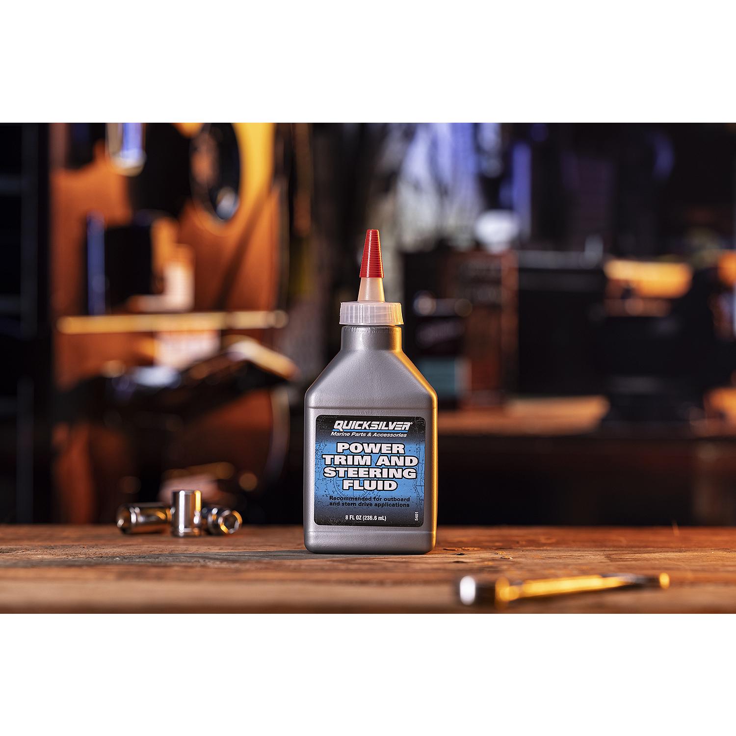 Quicksilver 858074Q01 Power Trim and Steering Fluid, 8 Oz. Bottle - Image 7