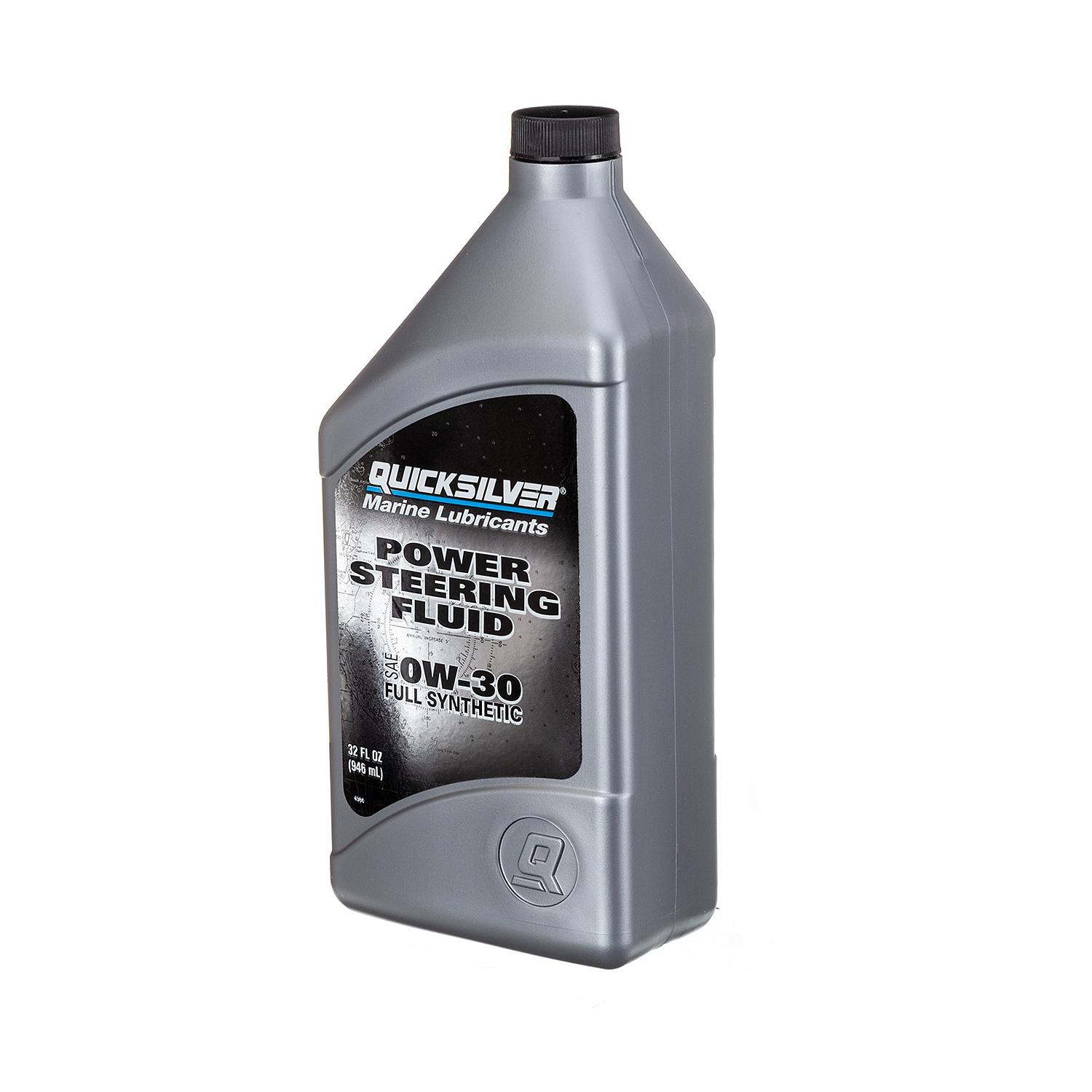 Quicksilver 858077Q01 Power Steering Fluid SAE 0W-30, Full Synthetic, 32 Oz. Bottle - Image 4