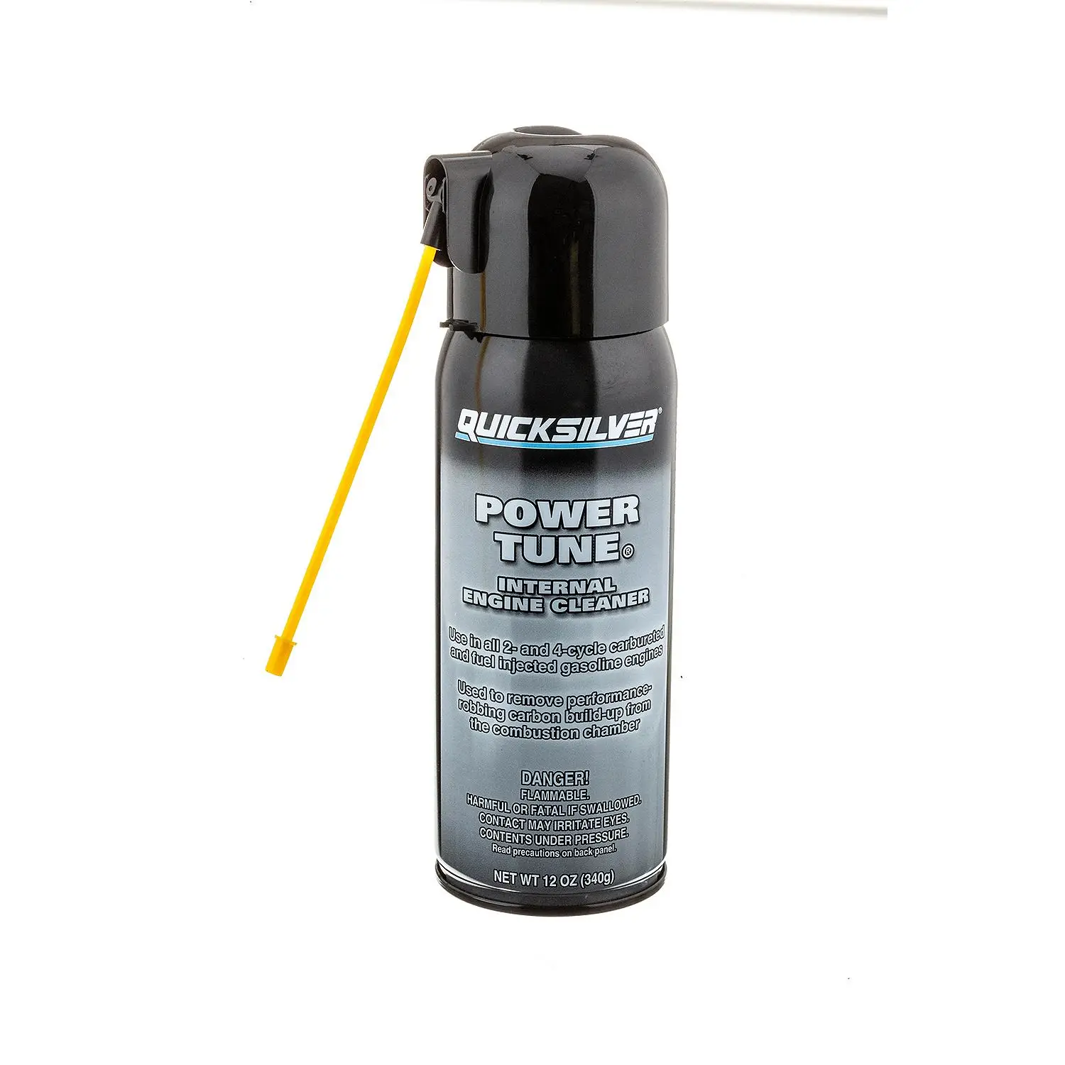 Quicksilver 858080Q03 Power Tune Internal Engine Cleaner for 2-Stroke, 4-Stroke and Fuel-Injected Gas Engines, 12 Oz. - Image 2