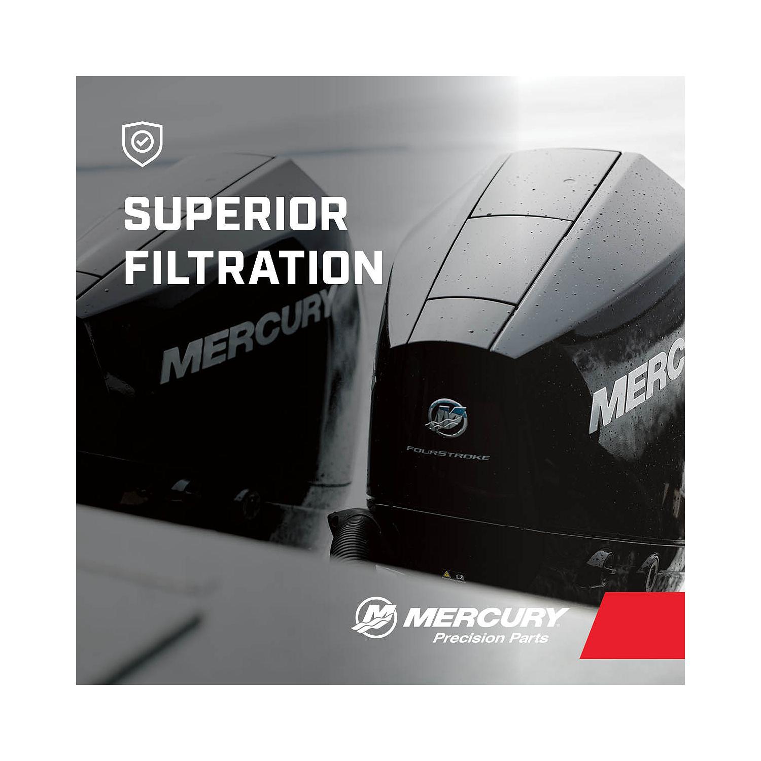 Mercury Water Separating Fuel Filter 18458T4 with Blue Sensor for 1996 and Later Mercury or Mariner V6 EFI/DFI Outboards - Image 2