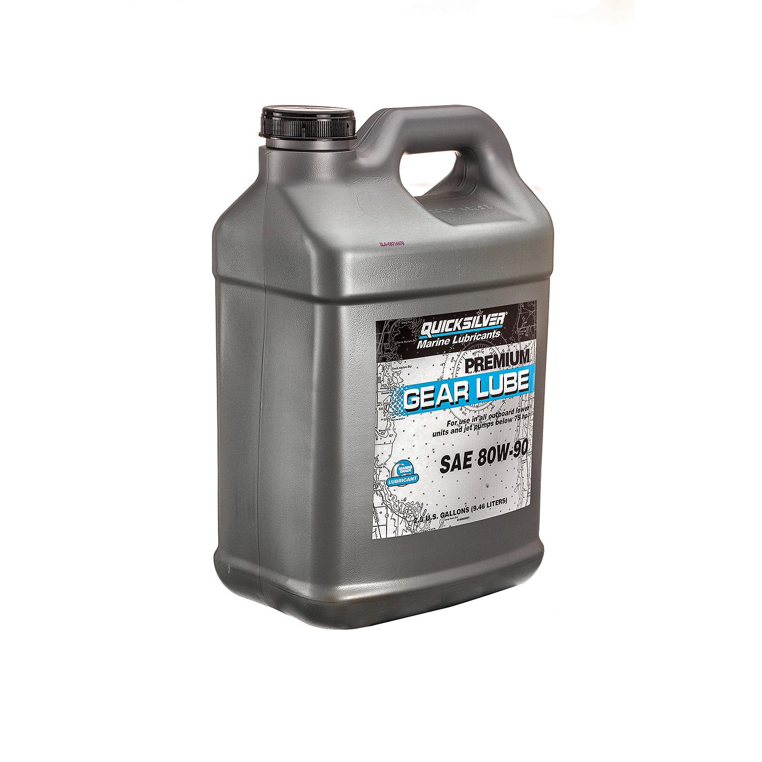 Quicksilver 80W-90 Premium Gear Lube, Marine Engine, 2.5 Gallon - Image 3