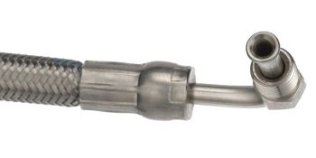 Quicksilver 86036Q Braided Stainless Steel Power Trim Hose, MerCruiser MC-I, MC II, III, 215 E/H, TR, and TRS Sterndrives