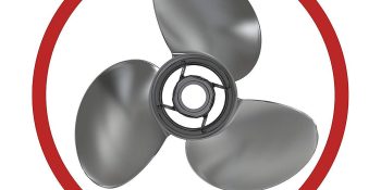 Mercury Vengeance 855862A46 3-Blade Stainless Steel Propeller, 10.25” Diameter x 15” Pitch, Right-Hand Rotation