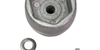 Quicksilver 865182Q01 Aluminum Anode Kit, Prop Nut on Bravo III Drives