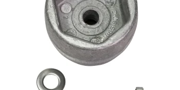 Quicksilver 865182Q01 Aluminum Anode Kit, Prop Nut on Bravo III Drives