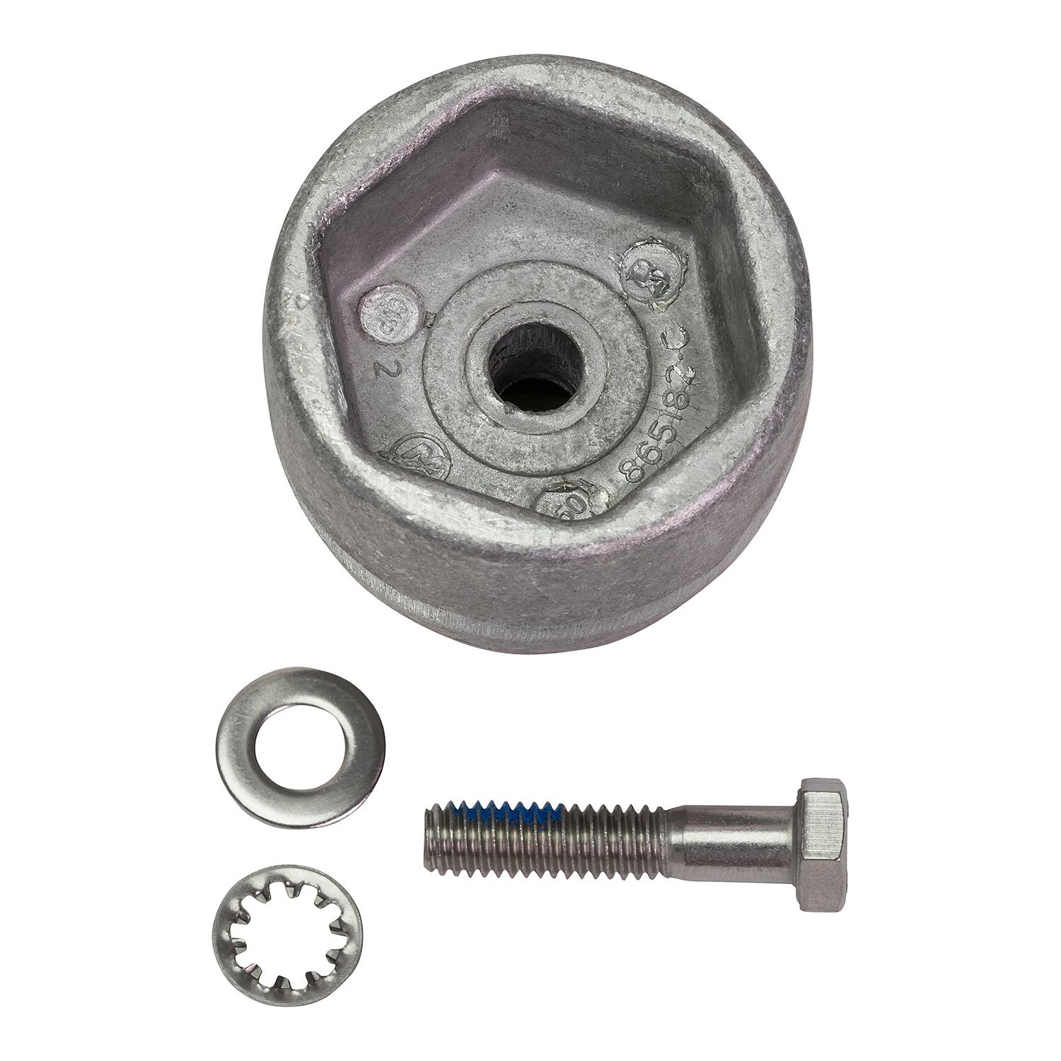 Quicksilver 865182Q01 Aluminum Anode Kit, Prop Nut on Bravo III Drives