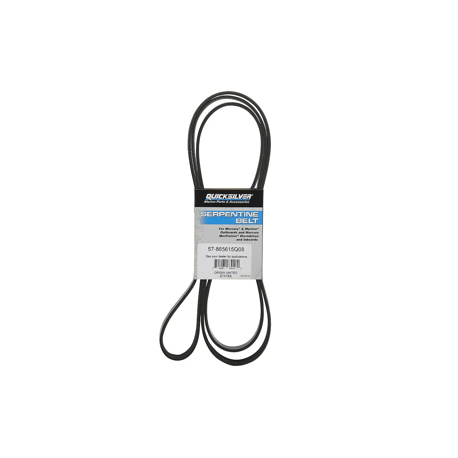 Quicksilver 865615Q08 Serpentine Belt, MerCruiser, 1999-2002 V6 & V8 Bravo - Image 2