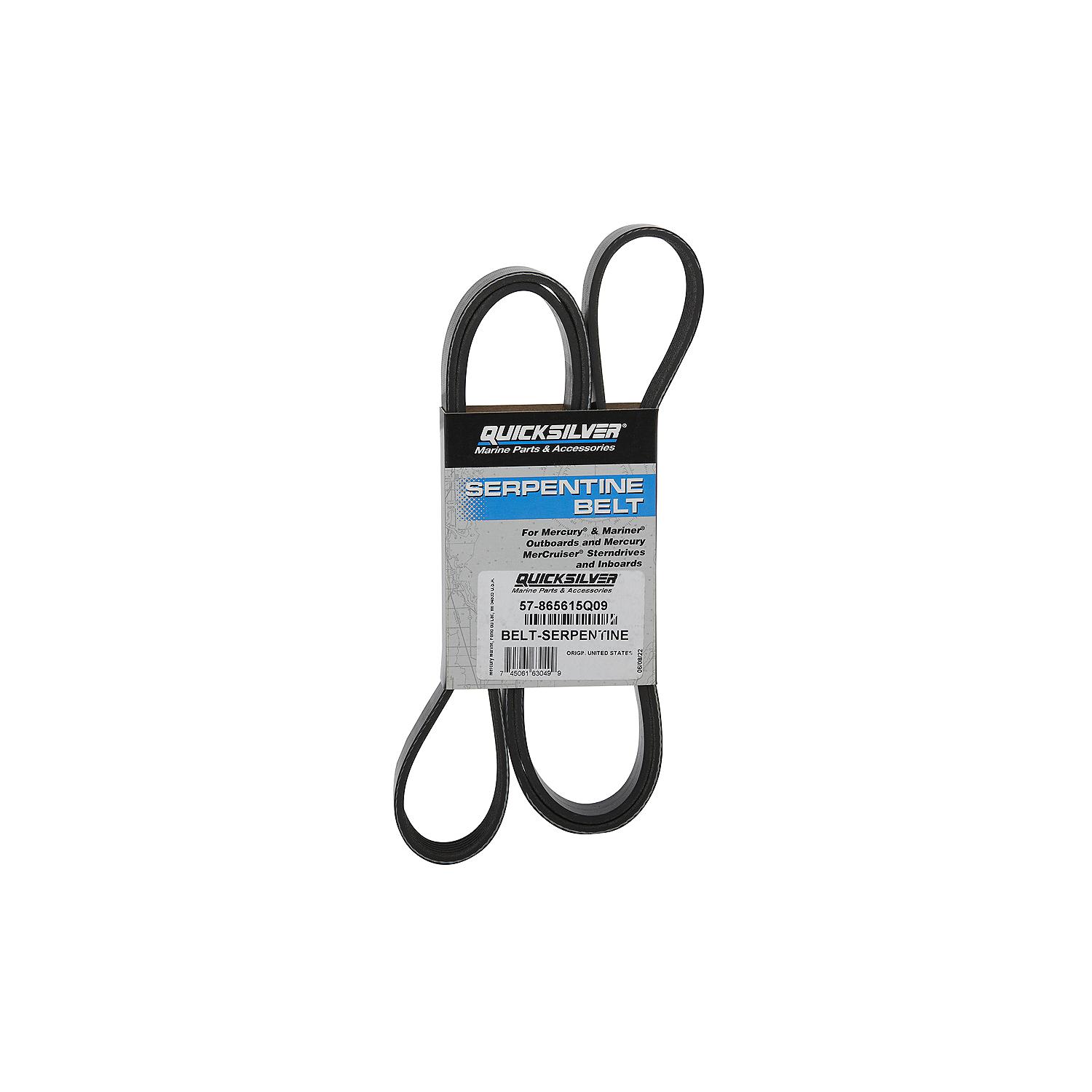 Quicksilver 865615Q09 Serpentine Belt, MerCruiser, V6 & V8 Alpha Engines