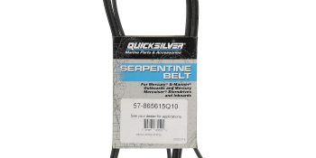 Quicksilver 865615Q10 Serpentine Belt, 2,195mm Long for MerCruiser 2001 & Newer MIE Engines w/ Closed Cooling and 4.25″ Idler Pulley