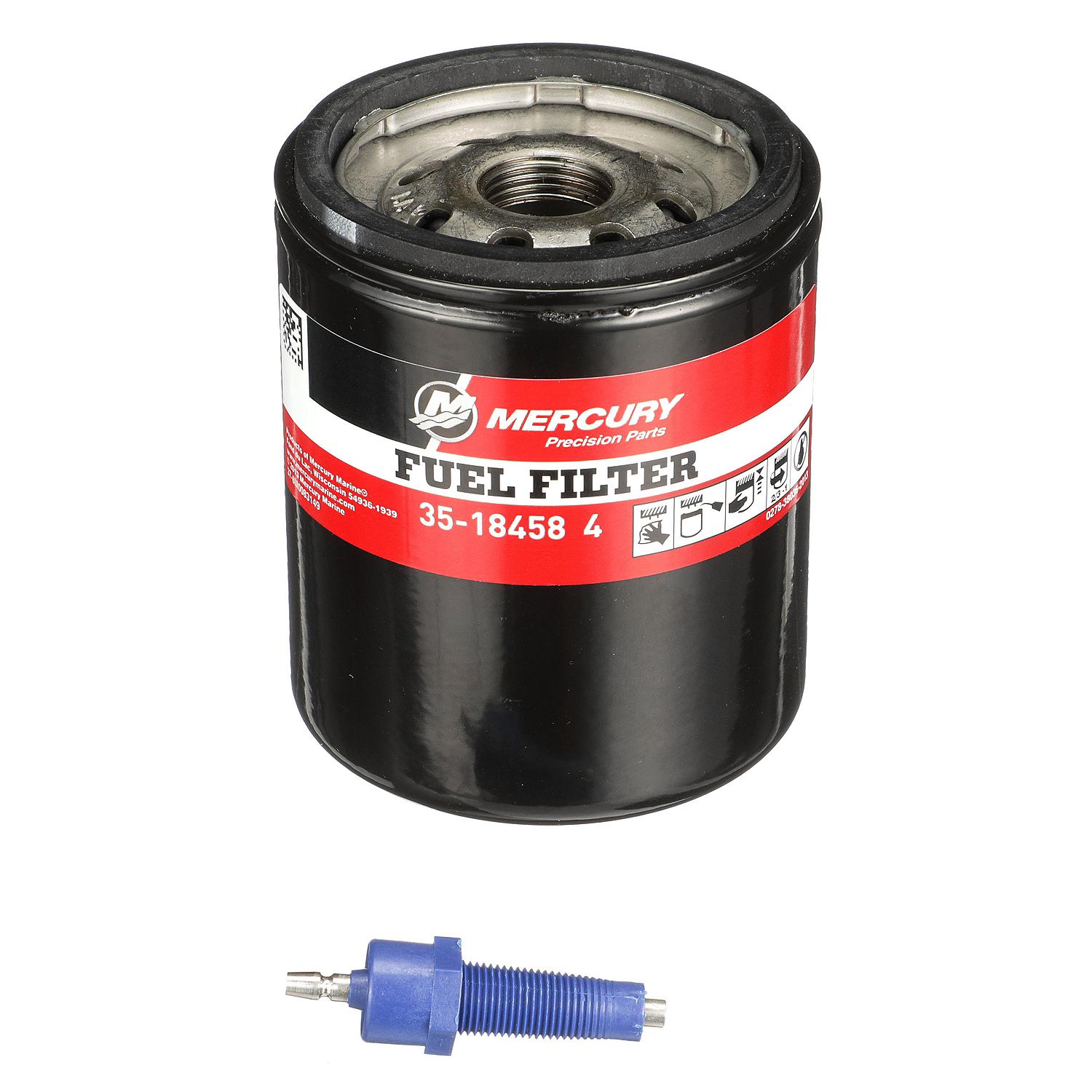 Mercury Water Separating Fuel Filter 18458T4 with Blue Sensor for 1996 and Later Mercury or Mariner V6 EFI/DFI Outboards - Image 5