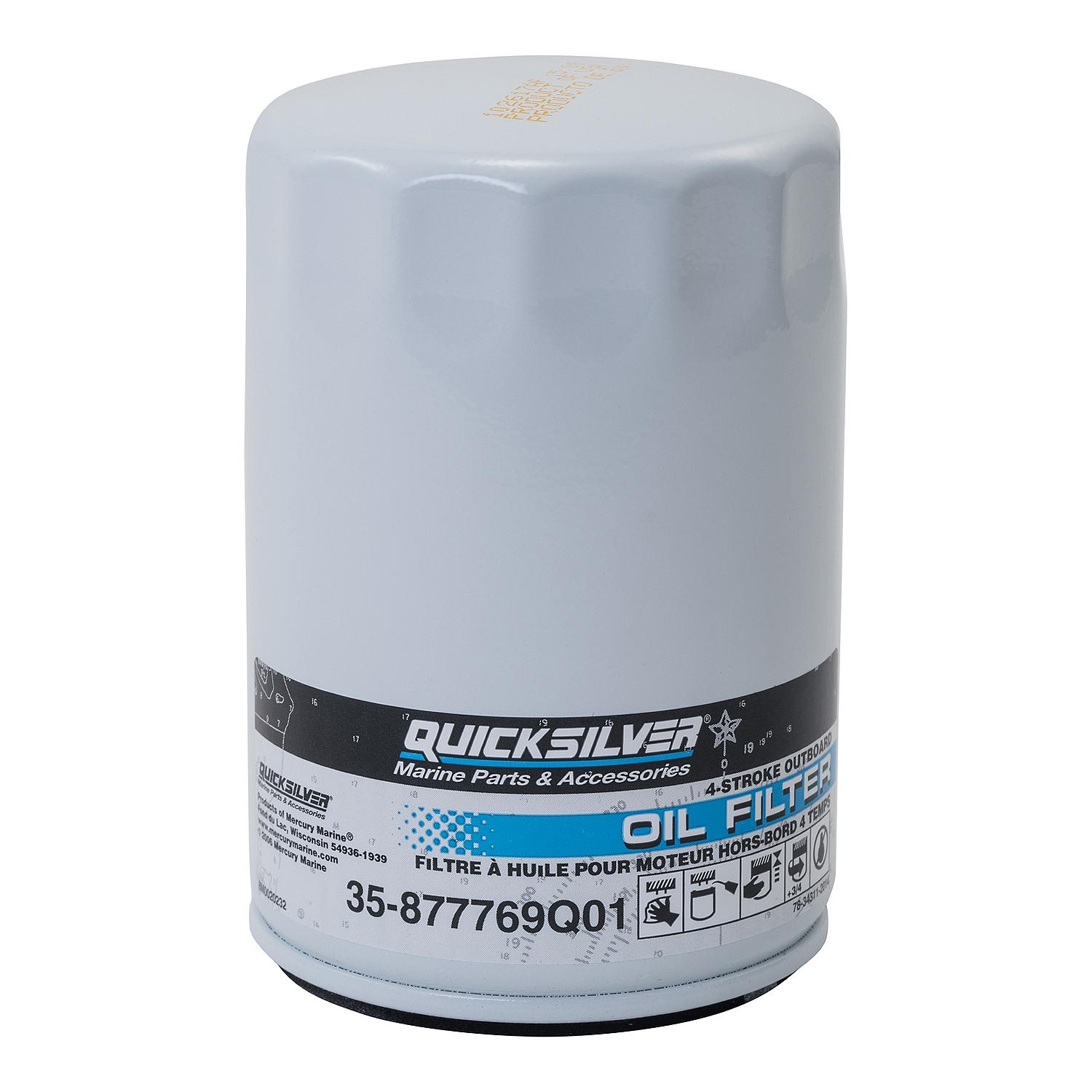 Quicksilver 877769Q01 Oil Filter for Mercury Verado 6-Cylinder Outboards - Image 2