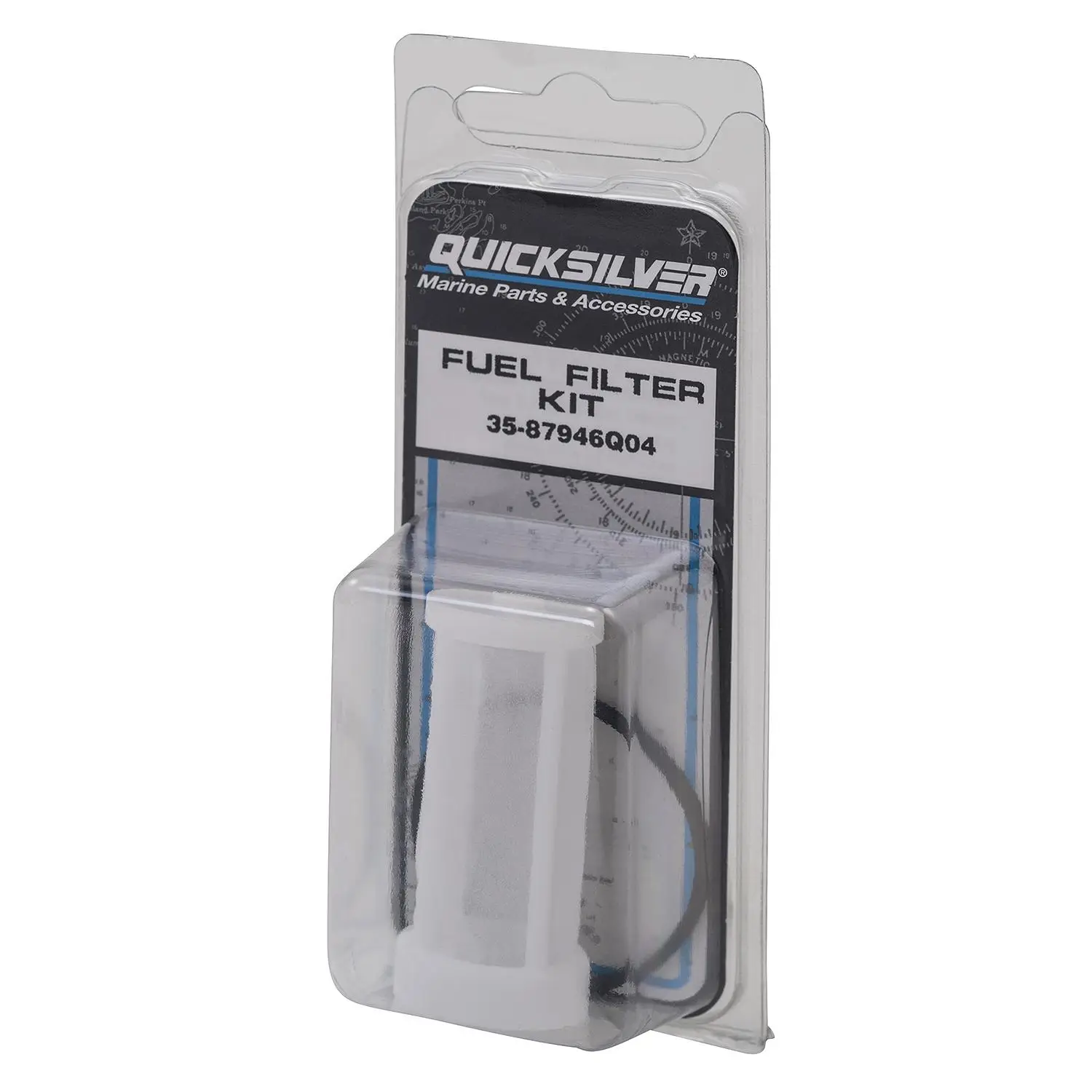 Quicksilver 87946Q04 Inline Fuel Filter Element for Select Mercury 6-60hp 2-Stroke Outboards