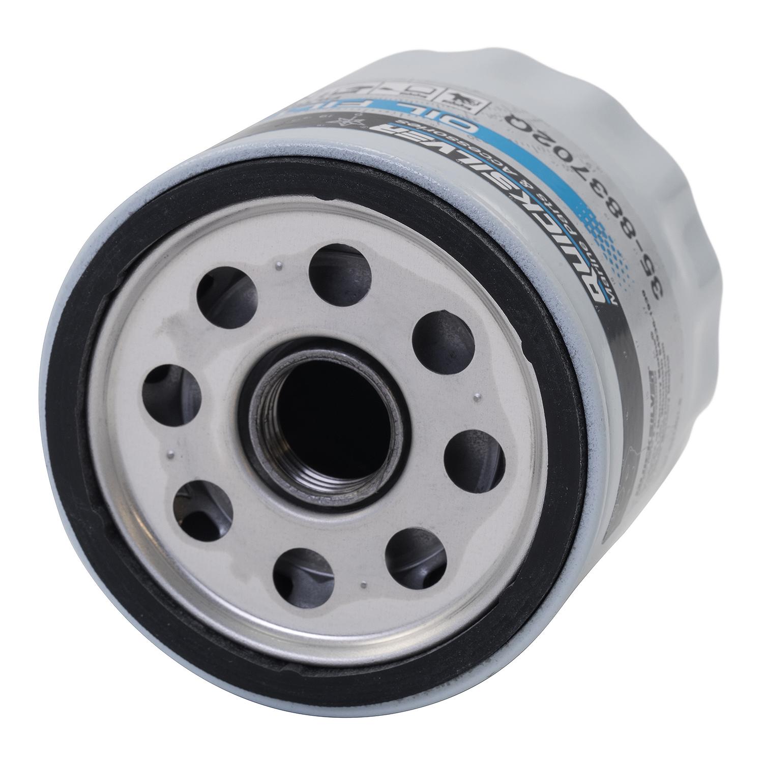 Quicksilver 883702Q Engine Block Mount Oil Filter for V6 MerCruiser Sterndrive Engines