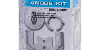 Quicksilver 888758Q02 Aluminum Anode Kit for MerCruiser Bravo One Sterndrives, 1988 & Newer