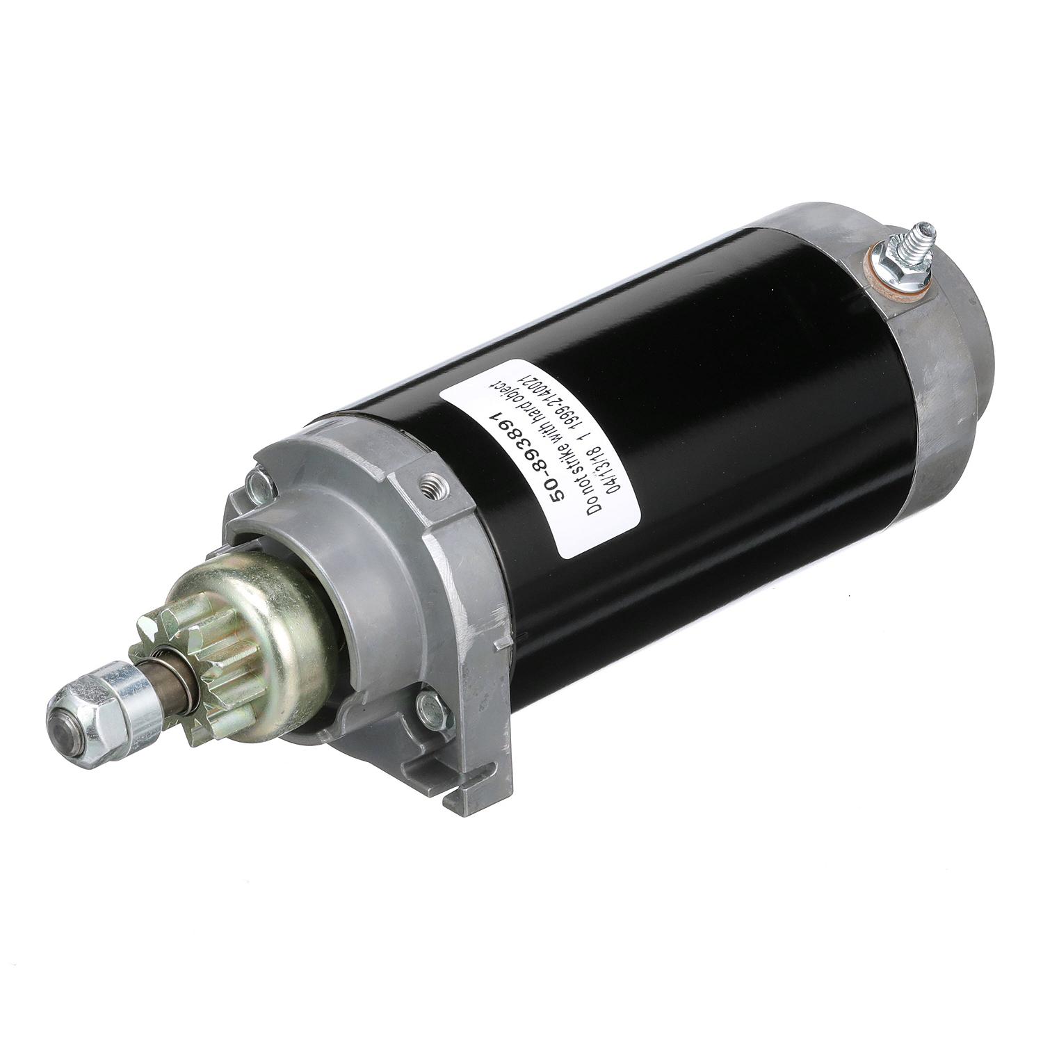 Quicksilver 892339T01 Starter Motor Assembly for Mercury and Mariner 2-Cycle, FourStroke, EFI, DFI and Verado Outboards
