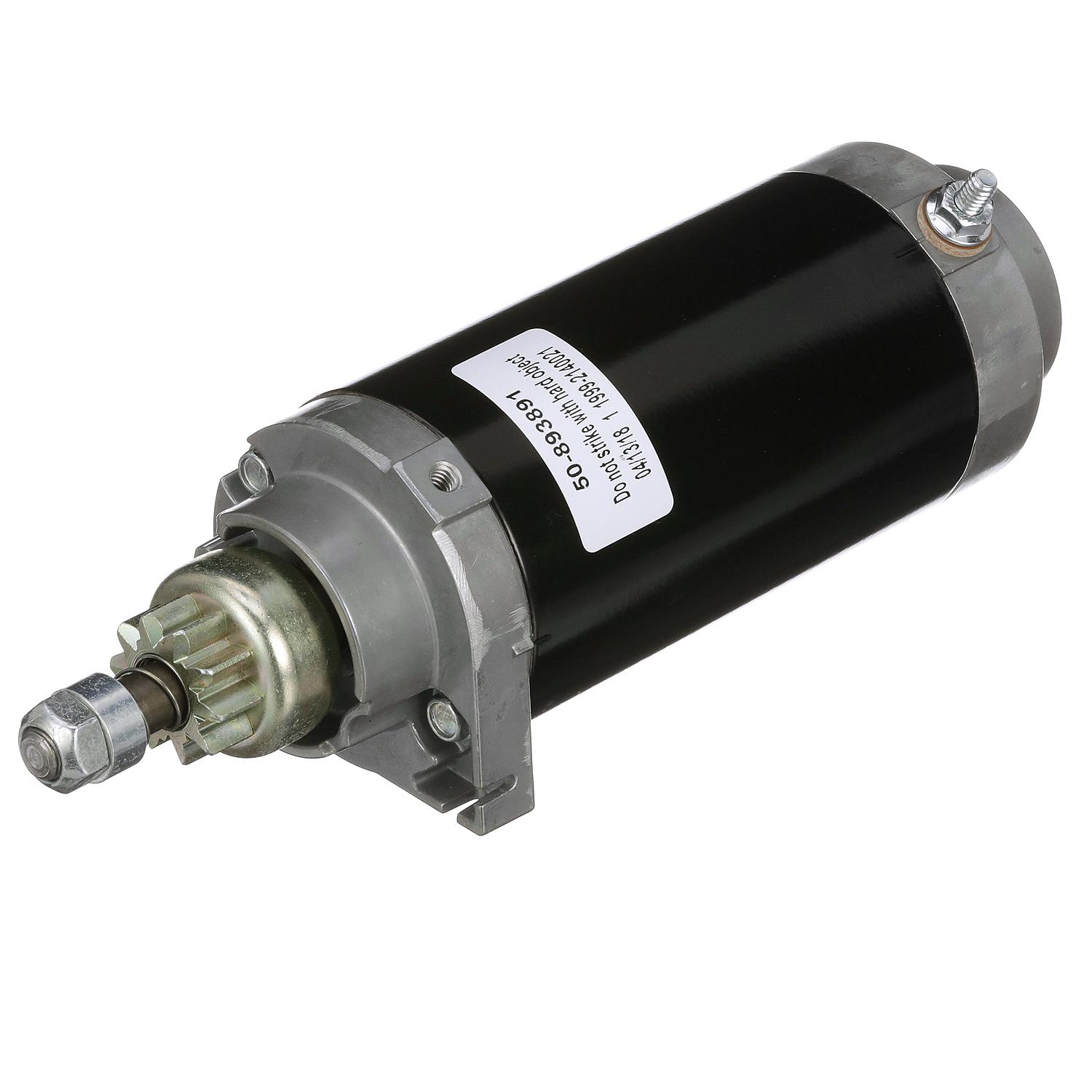 Quicksilver 893891T Starter Motor Assembly for Mercury and Mariner 2-Cycle 65-90hp Outboards