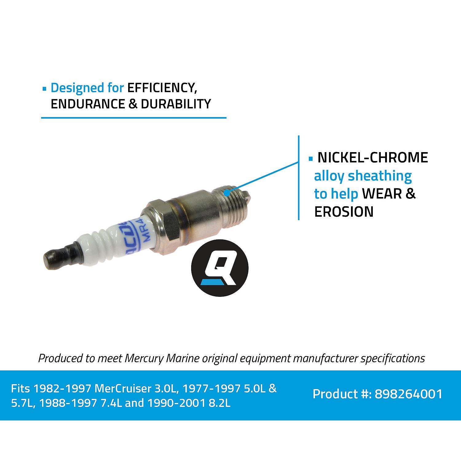 Quicksilver 898264001 AC Delco MR43T Spark Plug - Image 3