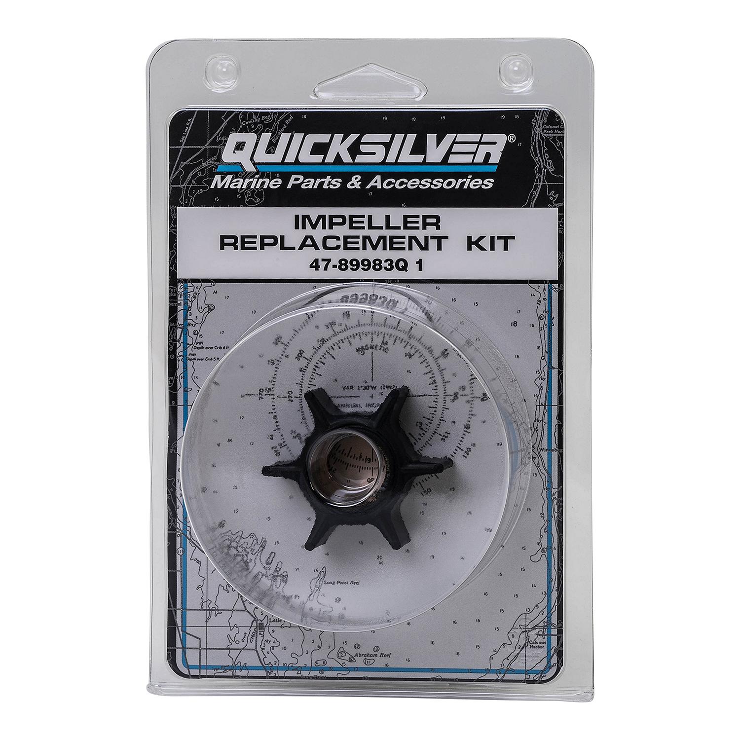 Quicksilver 89983Q1 Water Pump Repair Kit for Mercury and Mariner 30-70hp Outboards and Jet Drive Outboards