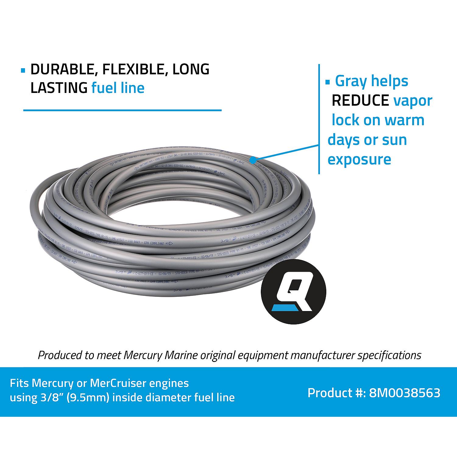 Quicksilver 8M0038563 100 Ft. Fuel Line 3/8", 9.5mm Inside Diameter - Image 3