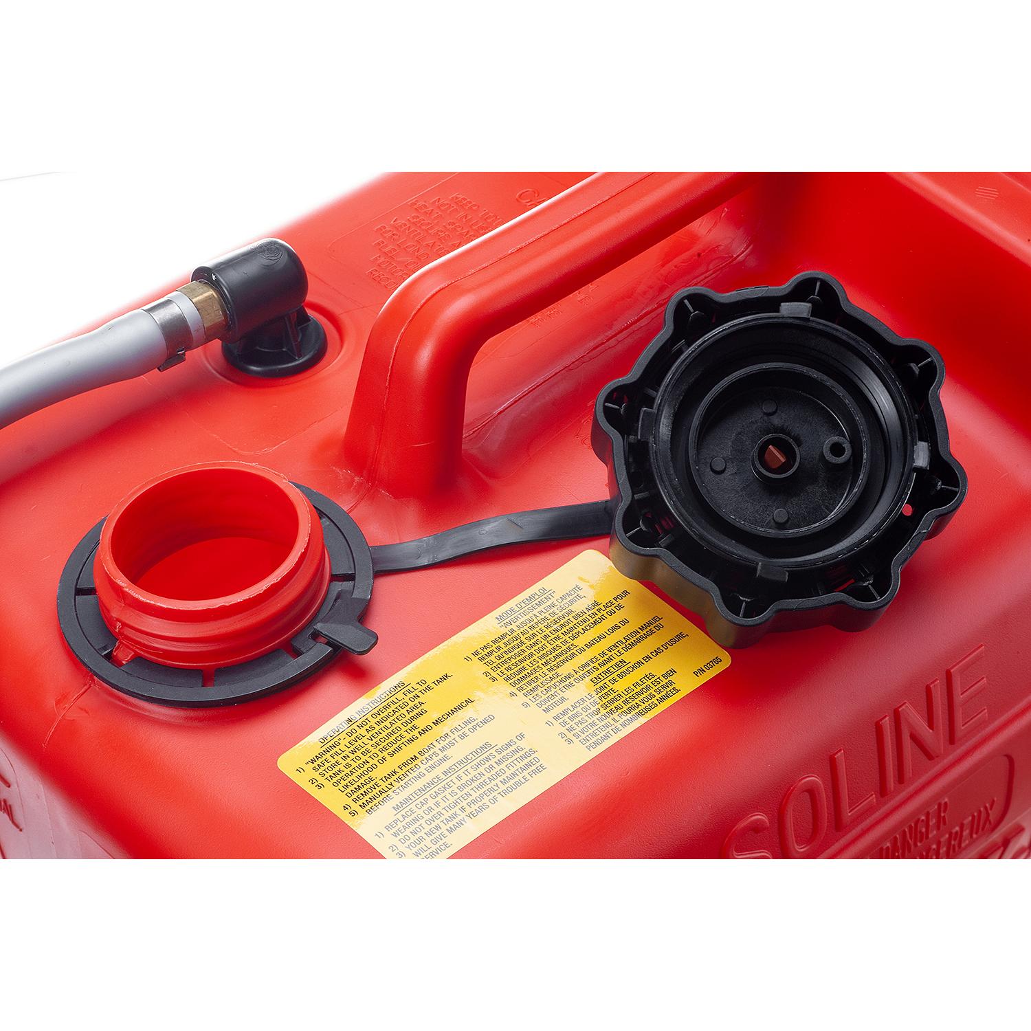 Quicksilver 8M0045692 Portable Marine Boat Fuel Tank w/ Fuel Demand Valve, 3.2 Gallon Capacity - Image 5