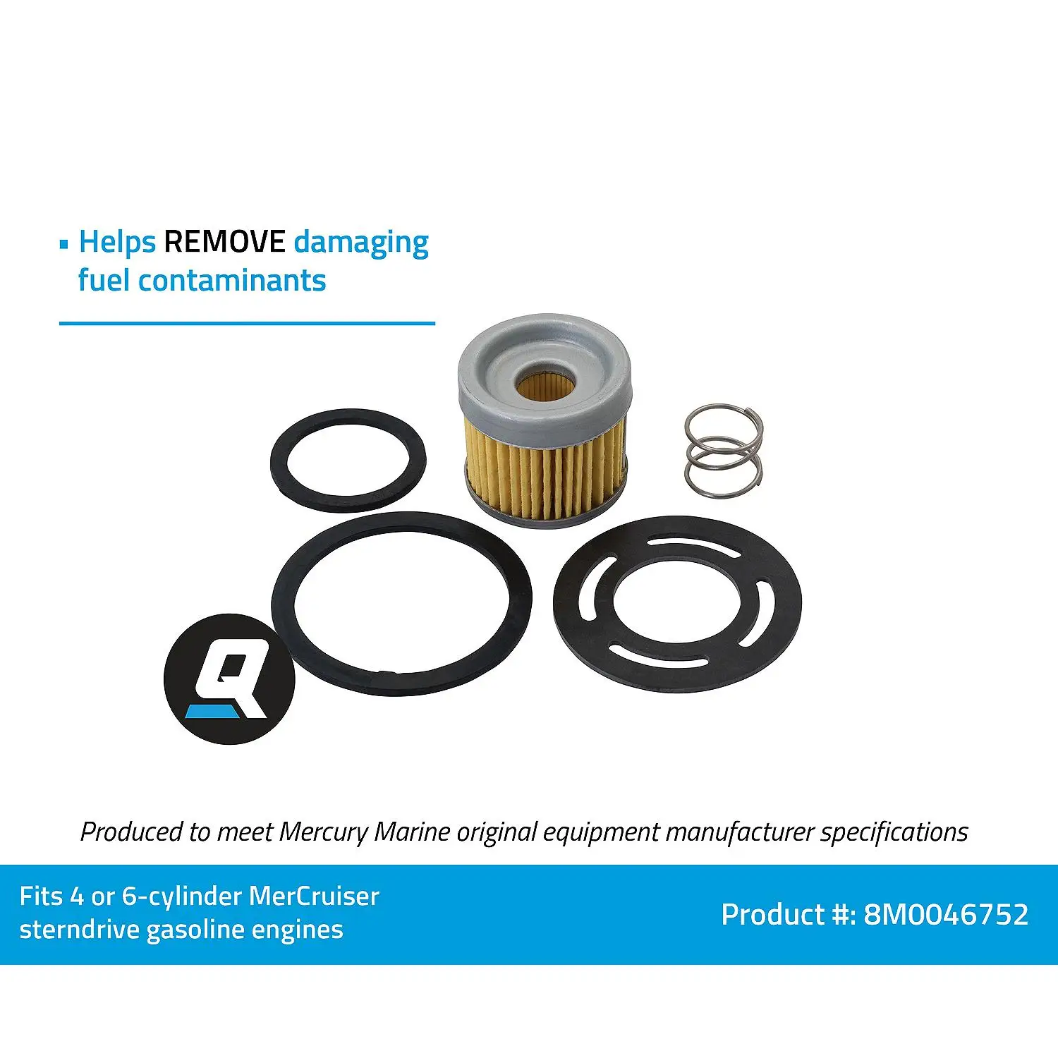 Quicksilver 8M0046752 Fuel Filter for MerCruiser Sterndrive and Inboard Engines - Image 4