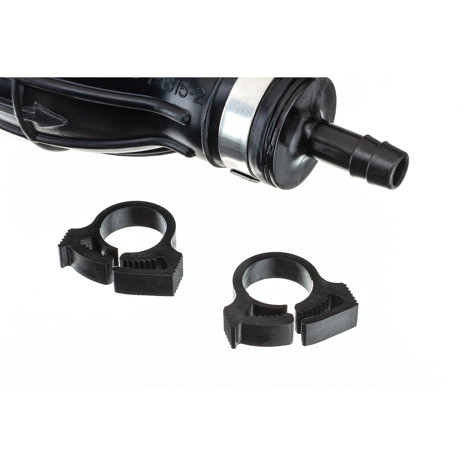 Quicksilver 8M0052975 Primer Bulb w/ 2 Hose Clamps for 1/4" (6.35mm) Fuel Lines - Image 2