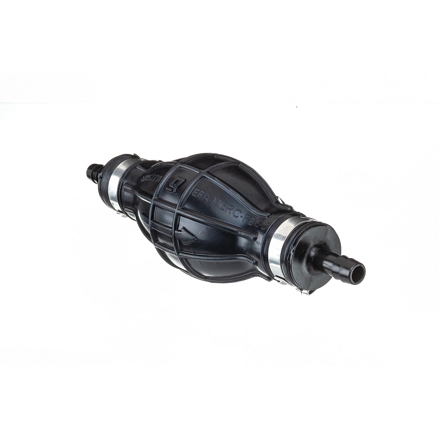 Quicksilver 8M0052975 Primer Bulb w/ 2 Hose Clamps for 1/4" (6.35mm) Fuel Lines - Image 3