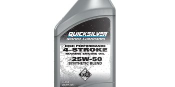 Quicksilver 25W-50 High Performance Synthetic Marine Engine Oil, 1 Qt.